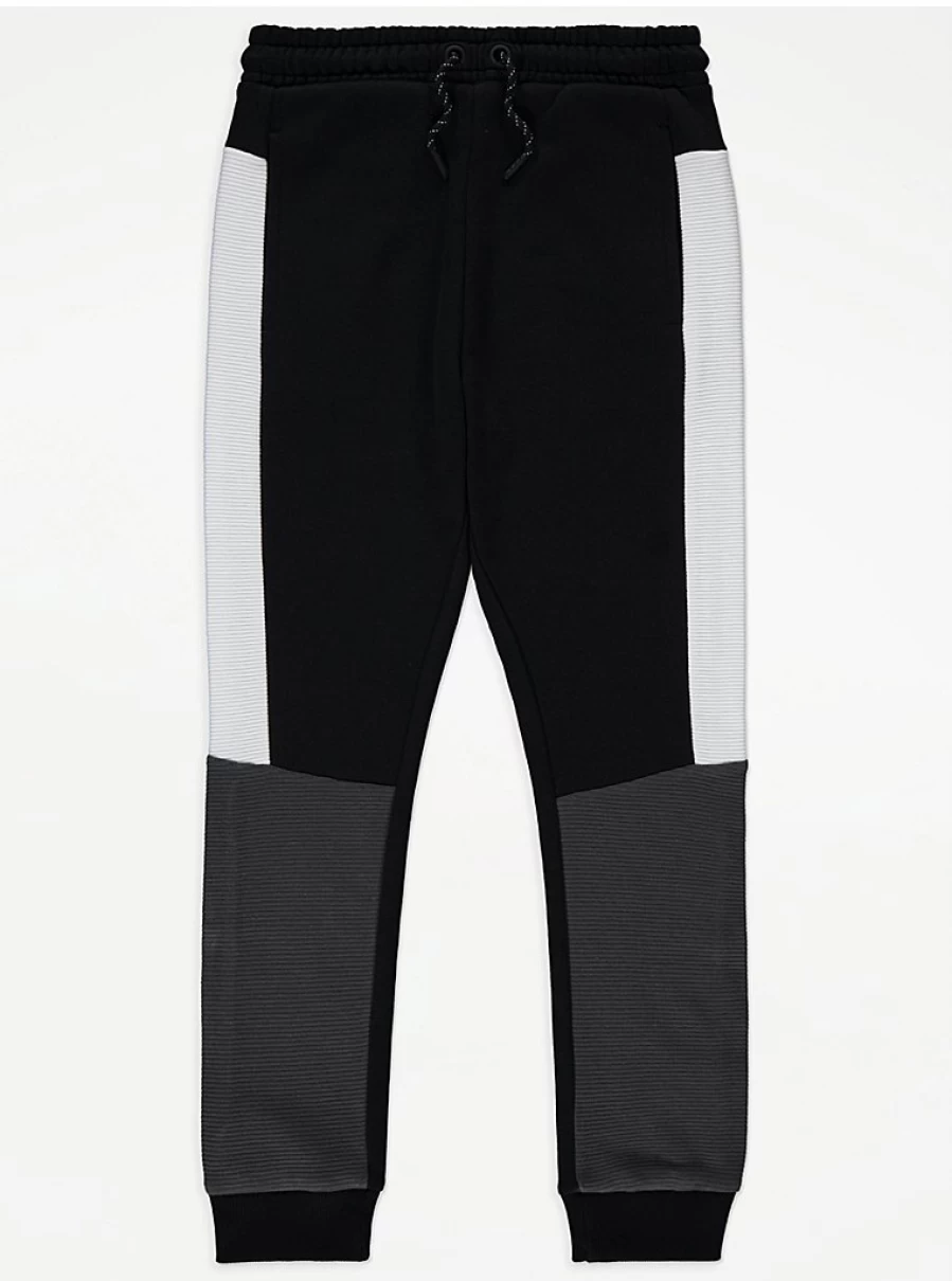 "George at Asda Boys Colour Block Ripple Joggers – Comfortable Kids' Trousers Review"