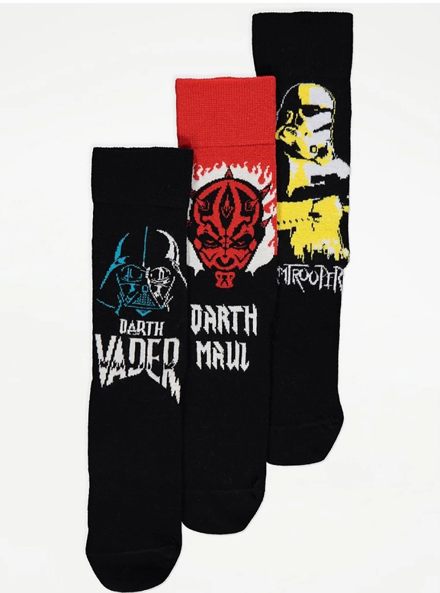 "George at Asda Men's Star Wars Ankle Socks 3-Pack | Official Merchandise"