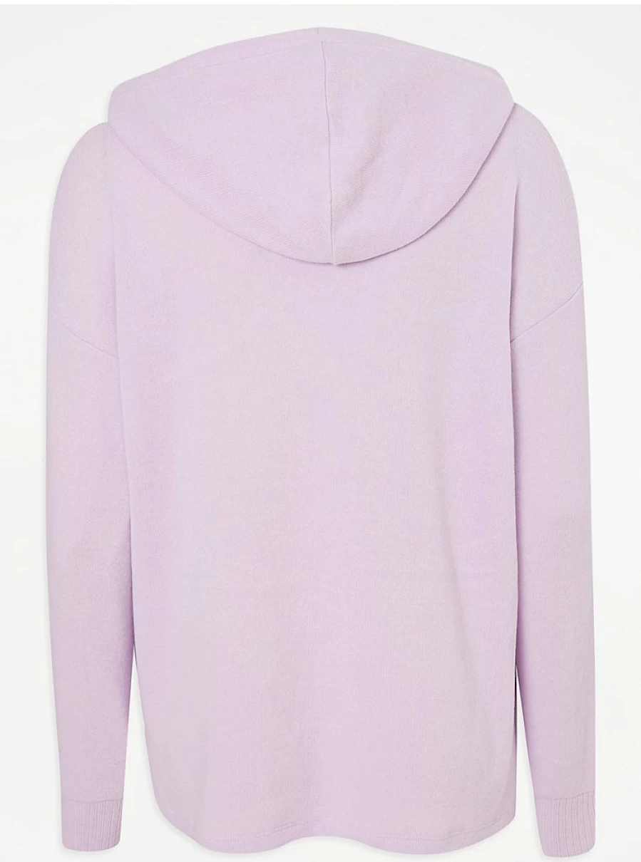 "George at Asda Lilac Brushed Snit Hooded Pyjama Top - Soft Women's Sleepwear Review"