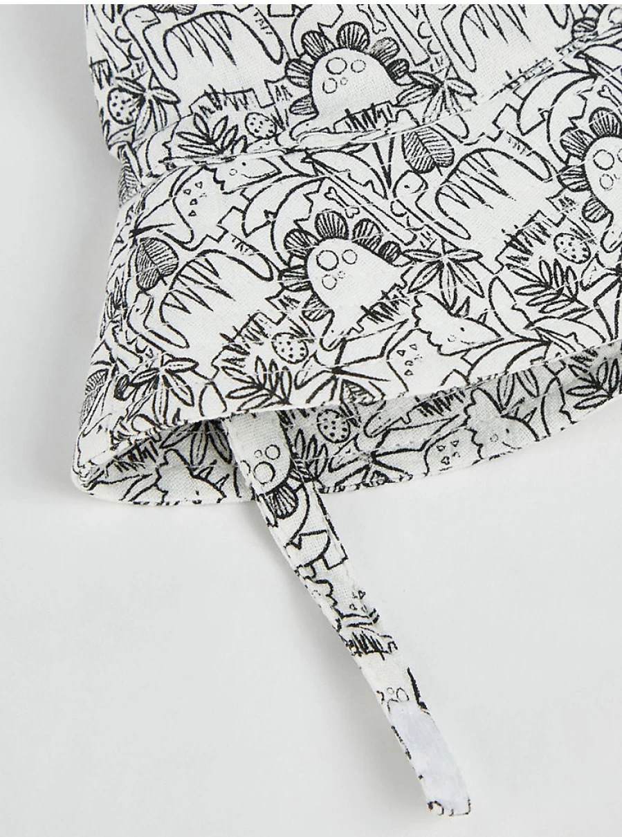 "George at Asda Baby Dinosaur Bucket Hat and Keppi Hat 2-Pack Set"