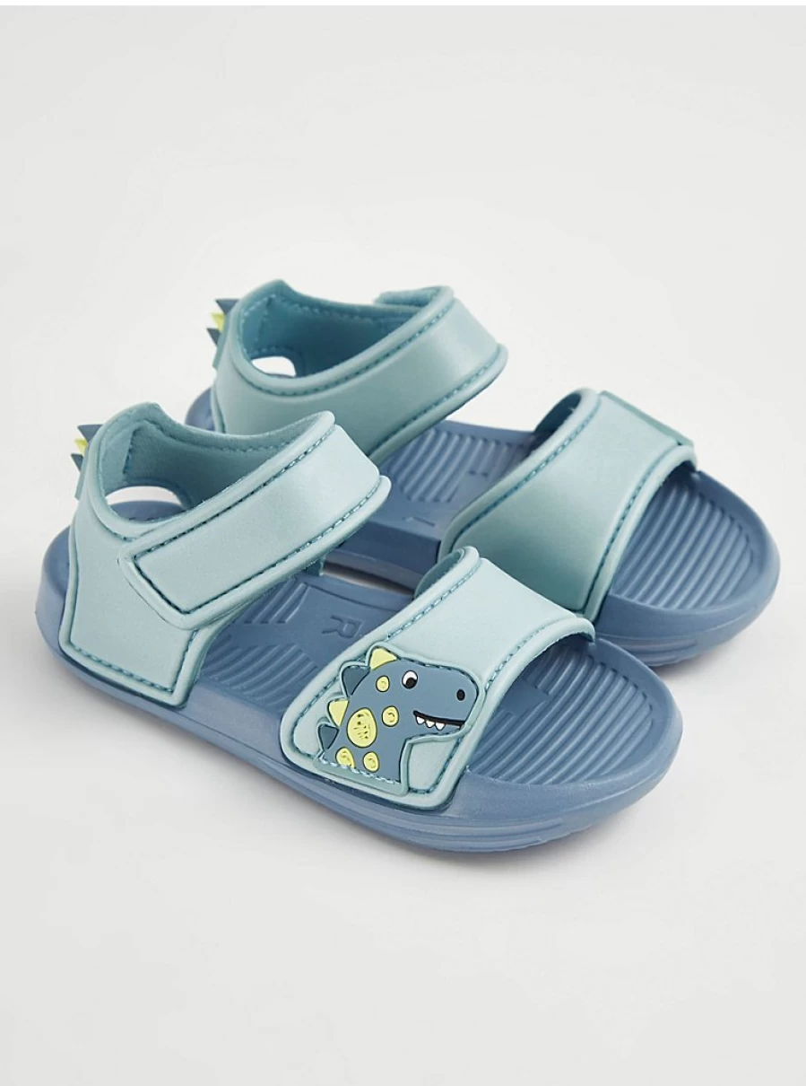 "George at Asda Boys' Blue Dinosaur Spike Double Strap Sandals – Kids' Comfortable & Stylish Review"