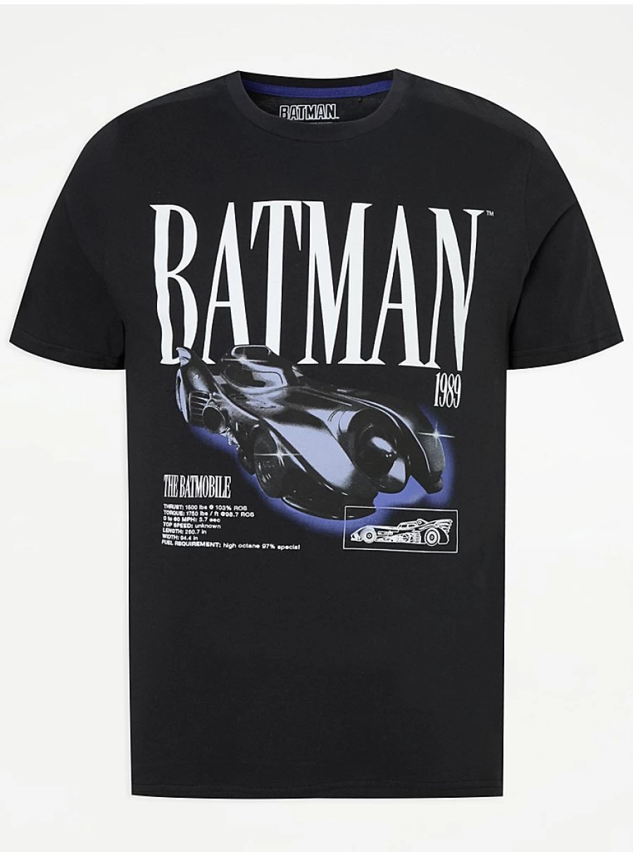Men's Batman Batmobile Graphic T-Shirt | DC Comics | George at Asda