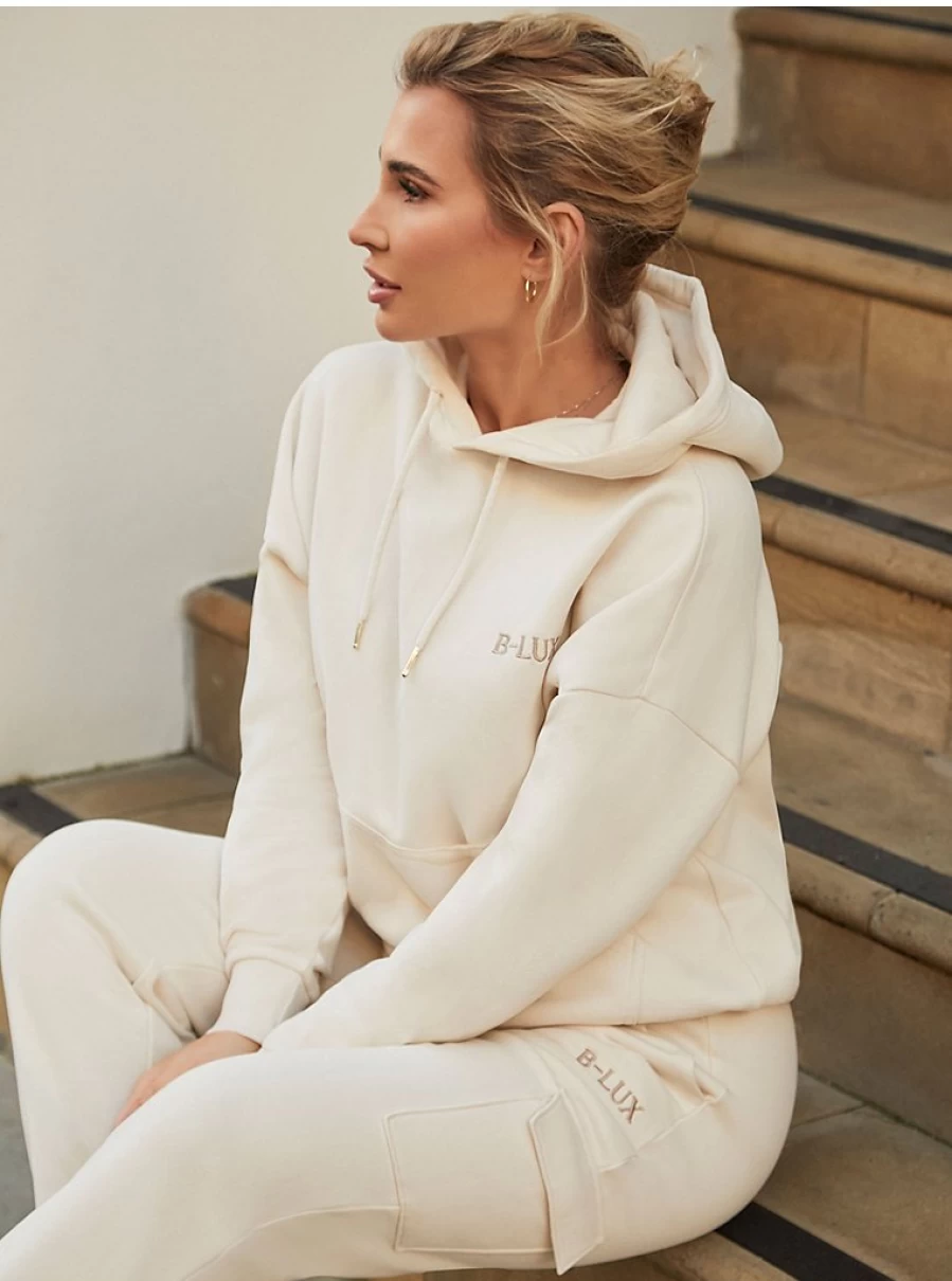 Women's Cream B-Lux Hoodie and Joggers Co-Ord Set by George at Asda | Billie Faiers Collection