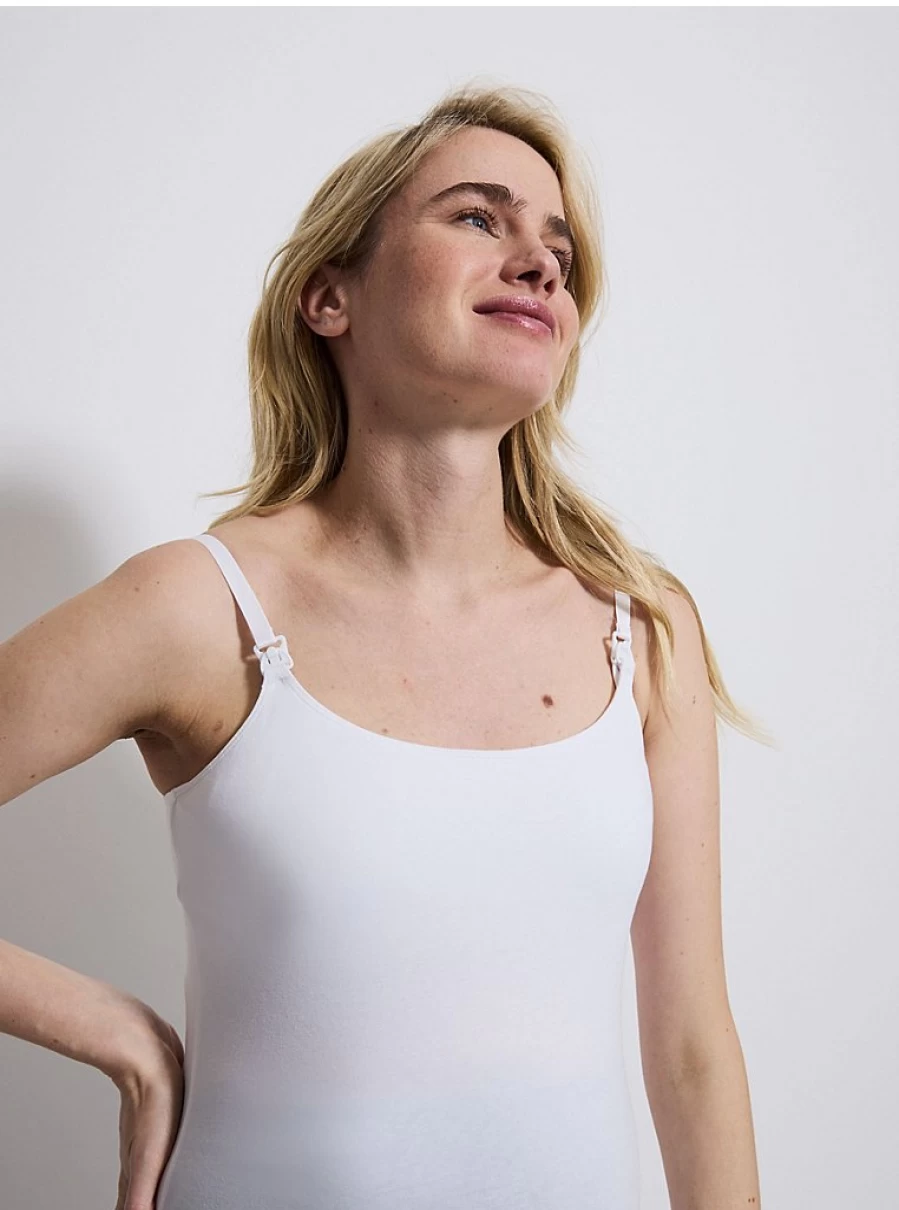 "George at Asda Baby White Nursing Cami Vest Top – Soft & Comfortable Newborn Essentials"