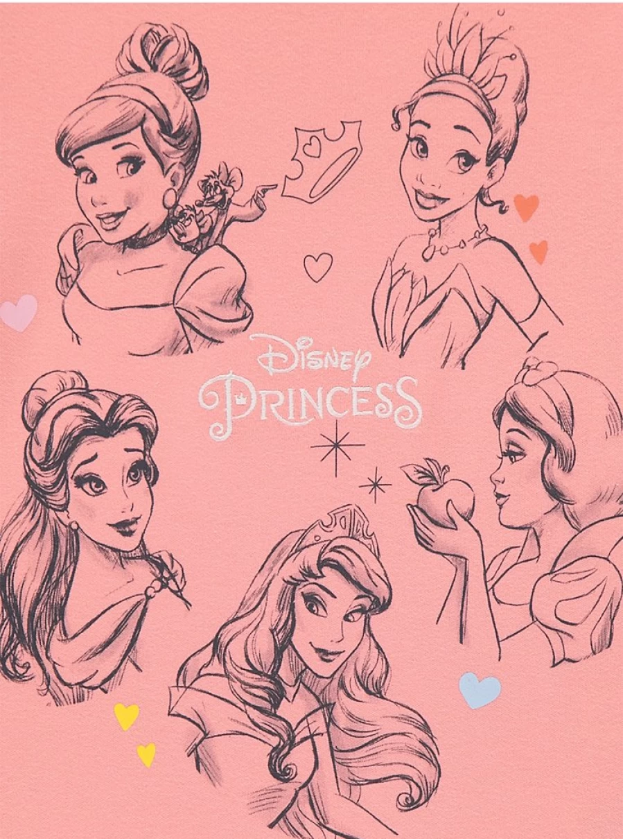 "George at Asda Disney Princess Pink Kids' Short Sleeve Pyjamas | Comfortable Sleepwear for Girls"