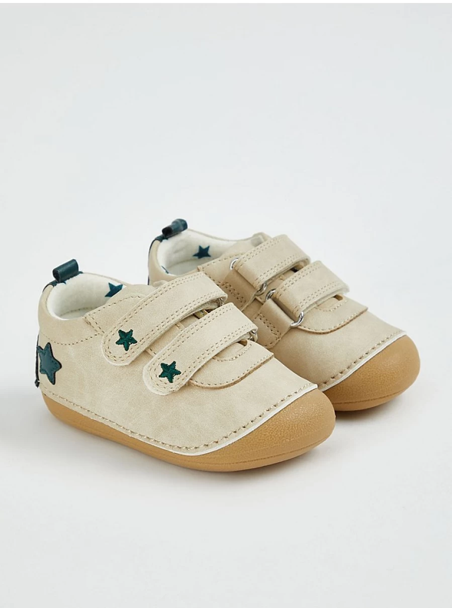 "George at Asda Boys' Beige Star Double Strap Baby Shoes – Reviews & Features"