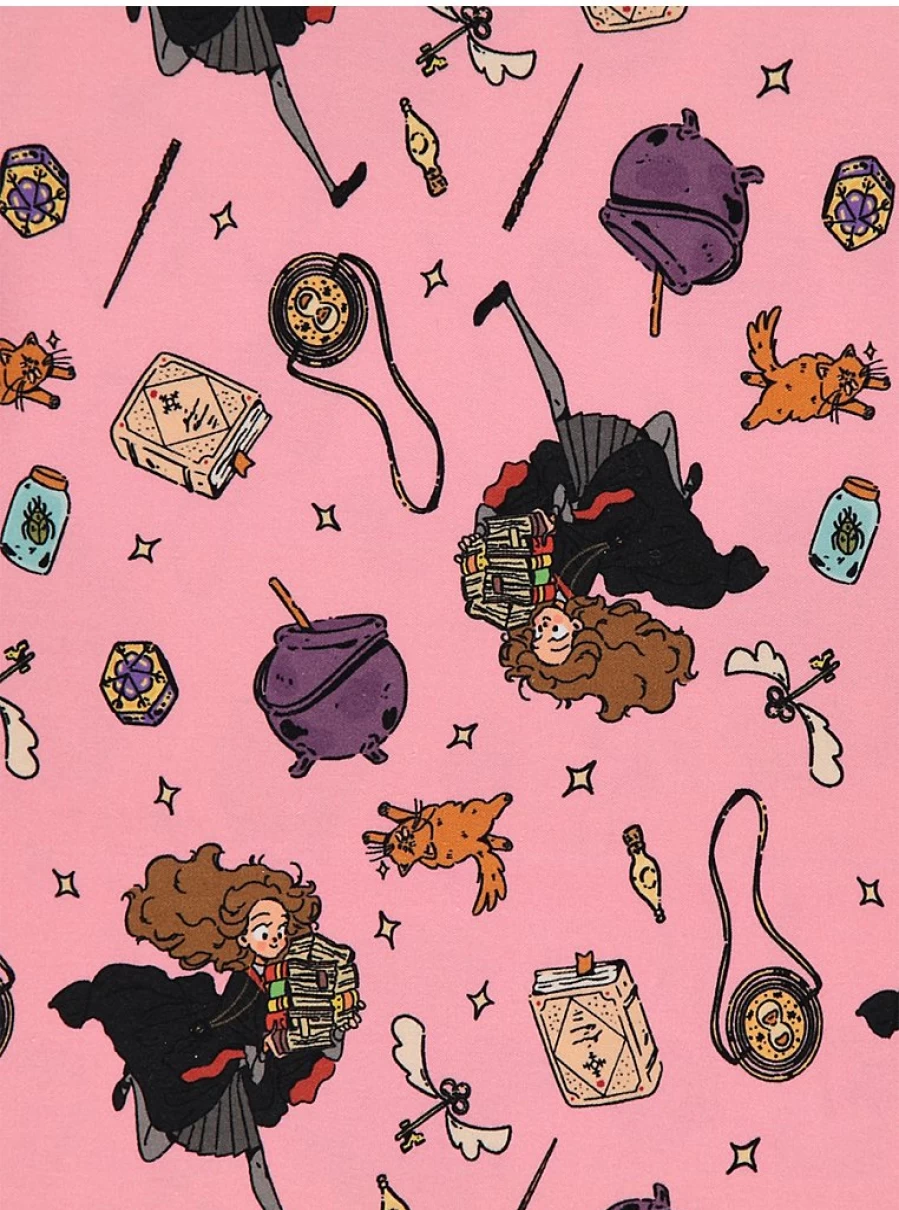 "George at Asda Kids Harry Potter Hermione Granger Pink Pajama Set | Girls' Short Pyjamas"