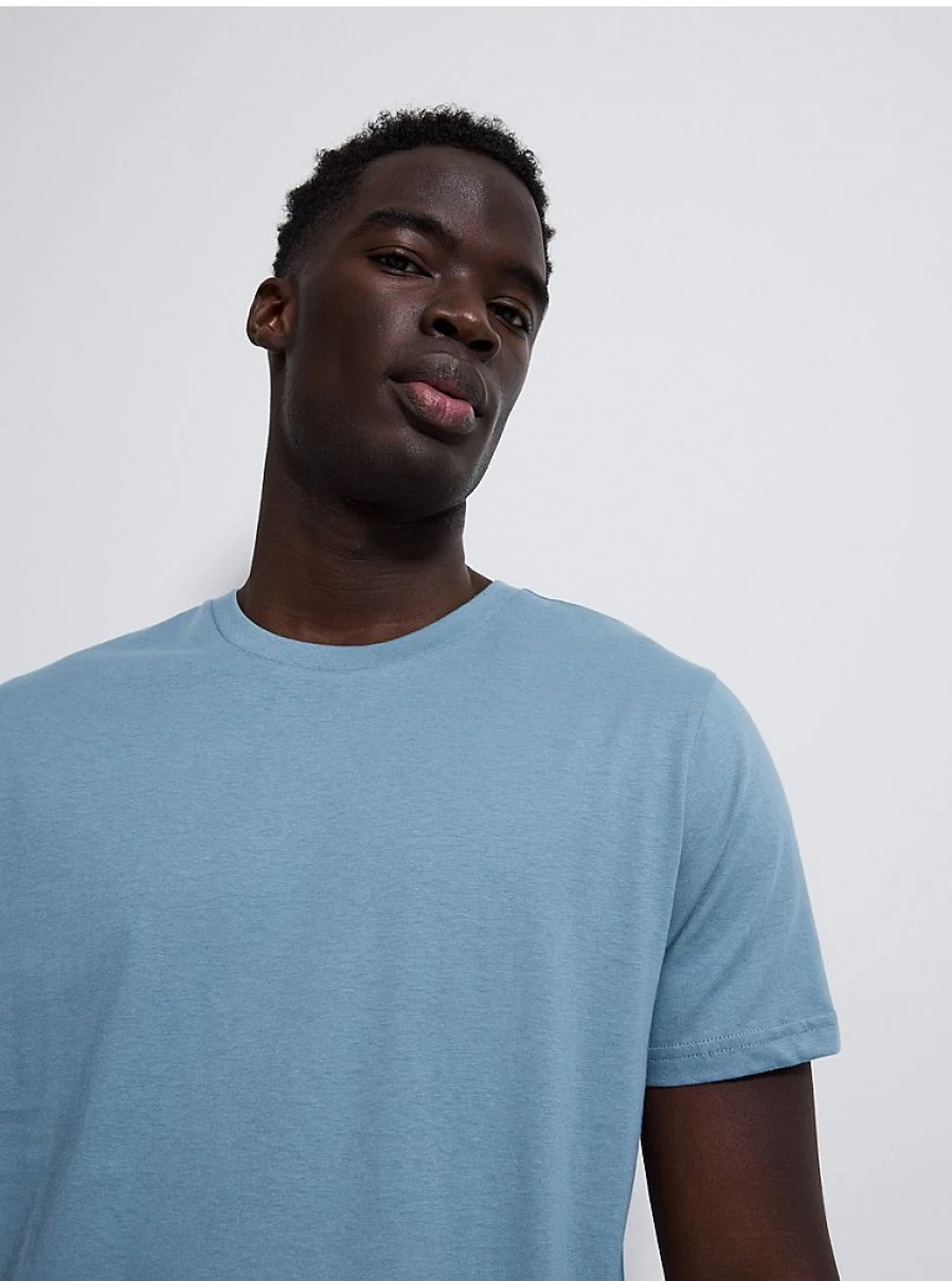 "George at Asda Men's Light Blue Crew Neck T-Shirt – Comfort Fit Casual Tee"