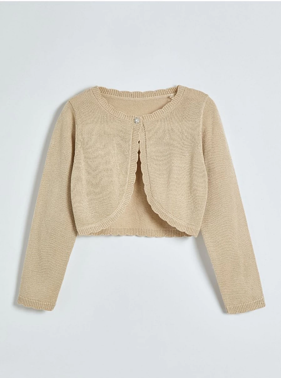 "George at Asda Kids Gold Scallop Edge Shrug Cardigan Review & Buying Guide"