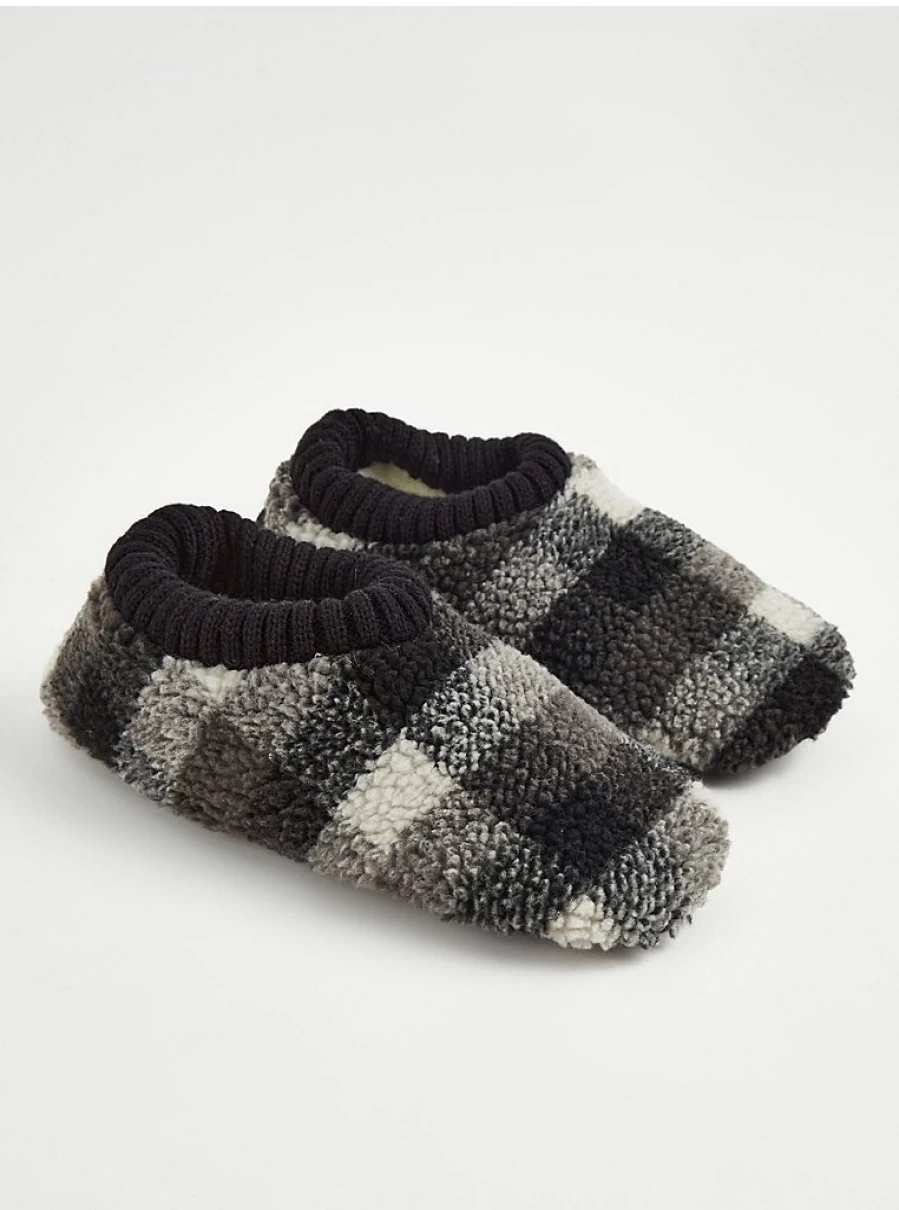 Men's Grey Checked Slipper Socks by George at Asda - Comfort & Warmth Review