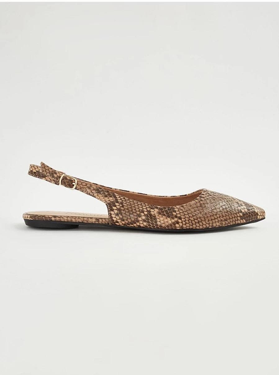 Women's Snakeskin Sling Back Ballet Flats by George at Asda | Comfort & Style Review