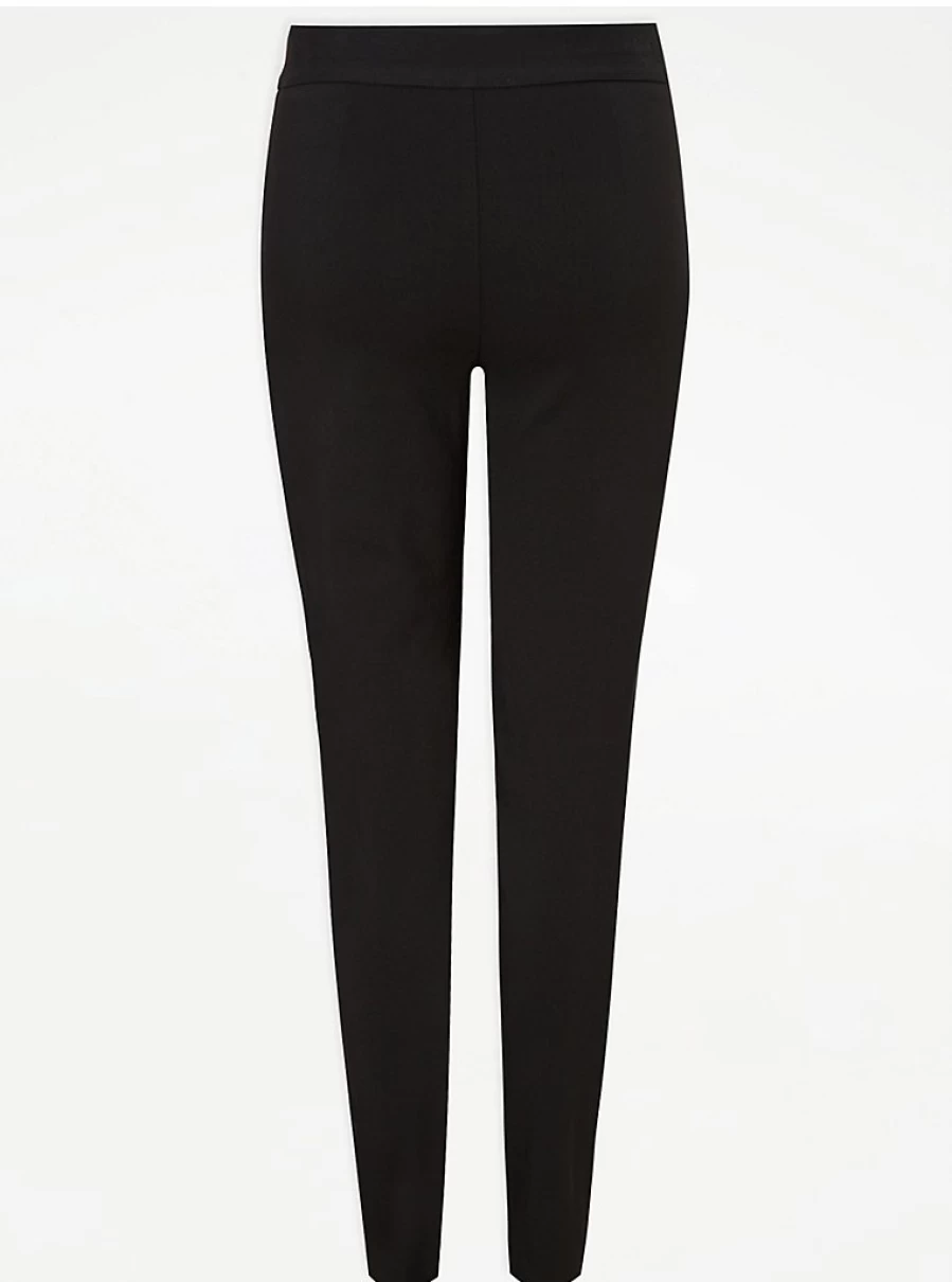 "George at Asda Women's Black Long Skinny School Trousers for Teen Girls – Comfortable Fit & Stylish Design"