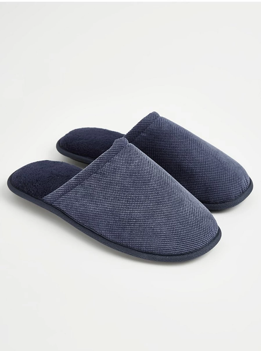 Men's Navy Mule Slippers by George at Asda | Comfort & Style Review