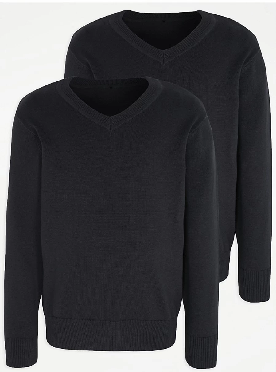 "George at Asda V-Neck School Jumper 2-Pack Review: Comfort & Style for School Uniforms"