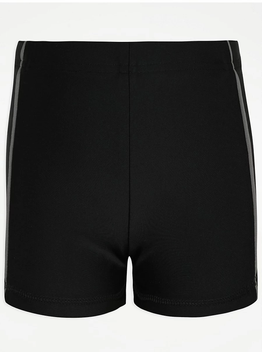 "George at Asda Boys' Black School Swim Trunks – Comfortable & Durable for Swimming"