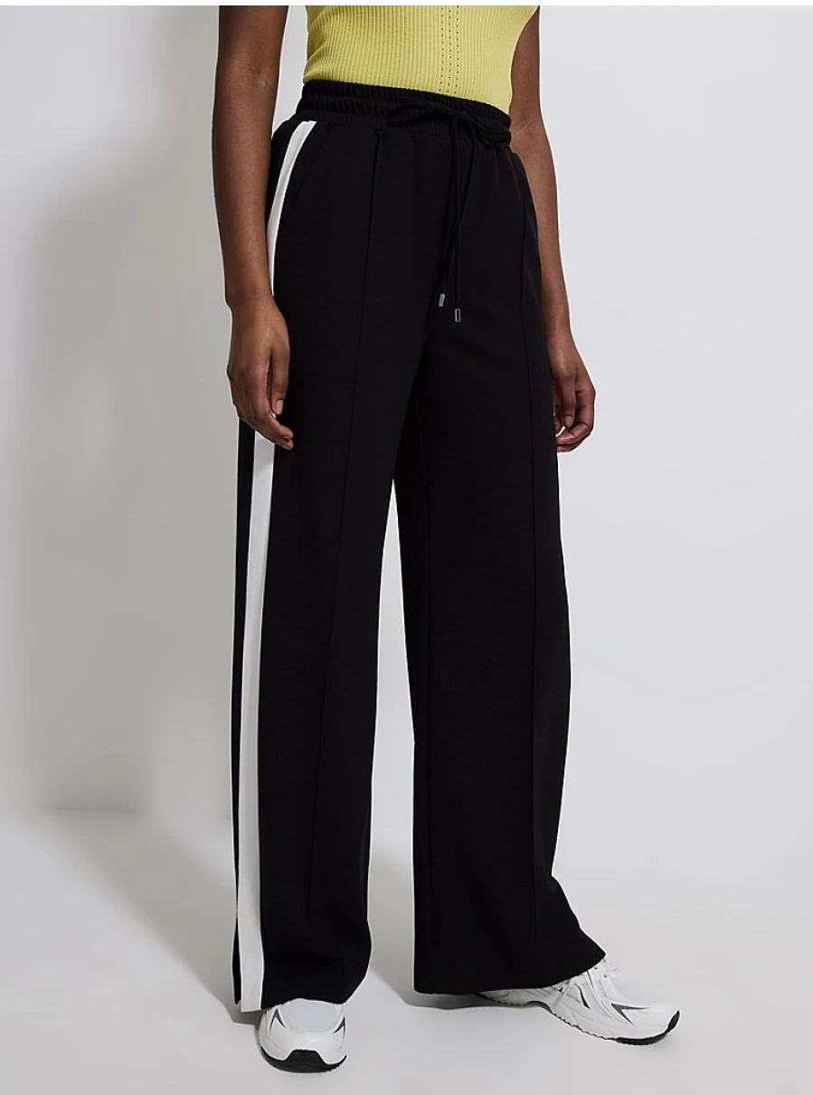 Women's Black Side Stripe Trousers | George at Asda | Comfort Fit & Stylish Design