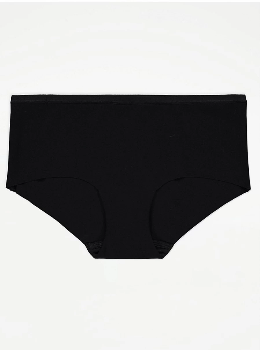 "George at Asda Black No VPL Knickers 3-Pack | Seamless Underwear for Women"