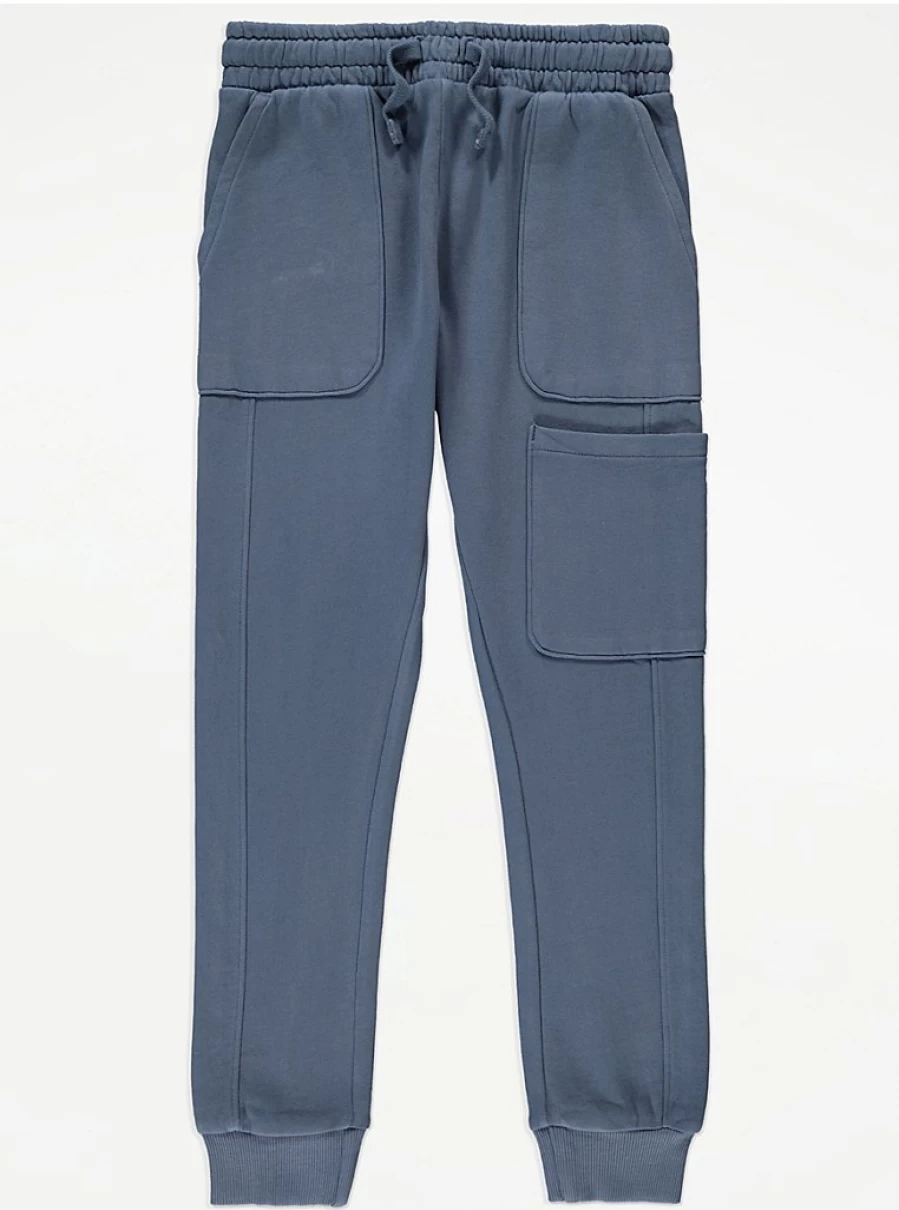 George at Asda Boys' Blue Distressed Cargo Joggers - Comfortable Kids' Trousers Review