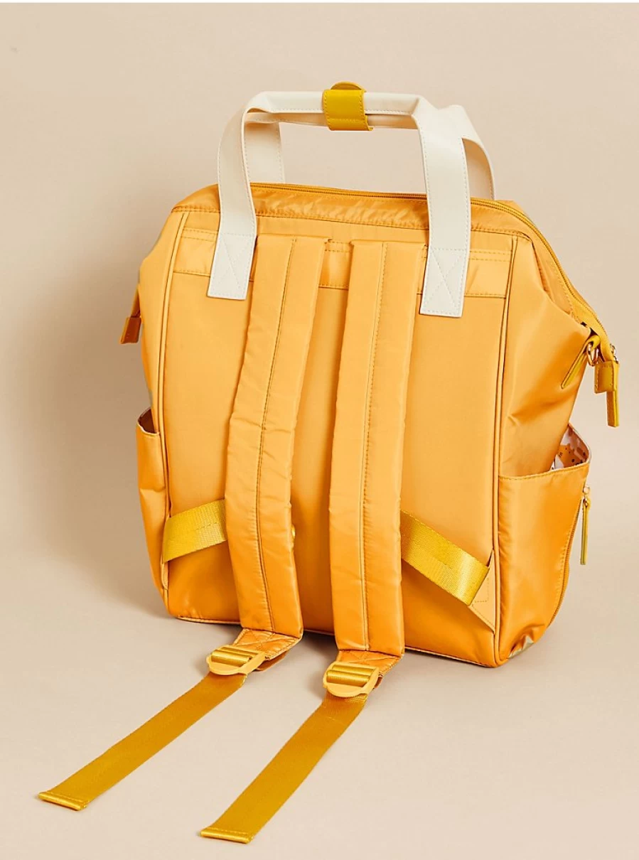 George at Asda Little Angels Ochre Happy Crew Baby Changing Bag – Stylish & Practical Diaper Bag for Infants