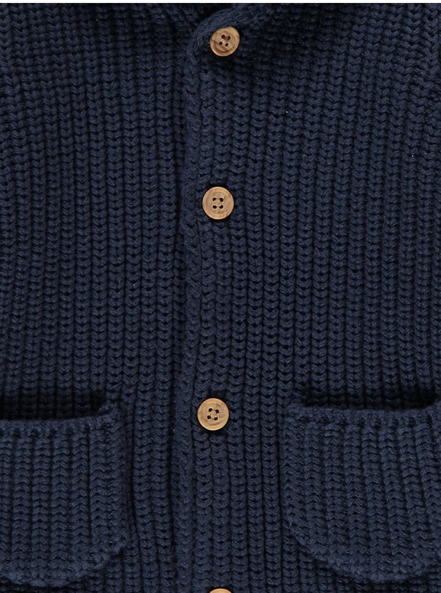 "George at Asda Boys Navy Blue 3D Button Ears Hooded Knit Cardigan Review"