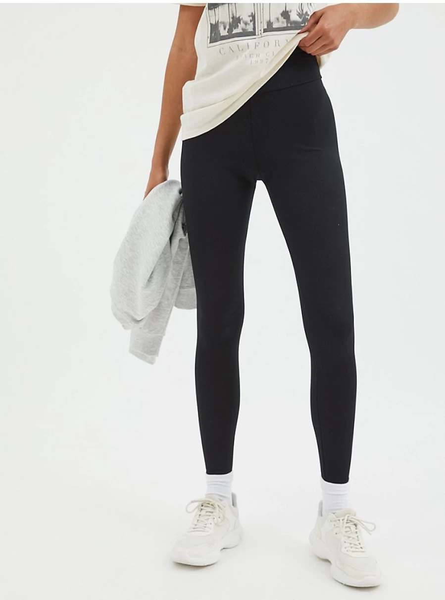 "George at Asda Women's Black Ribbed Leggings – Comfort & Style Review"