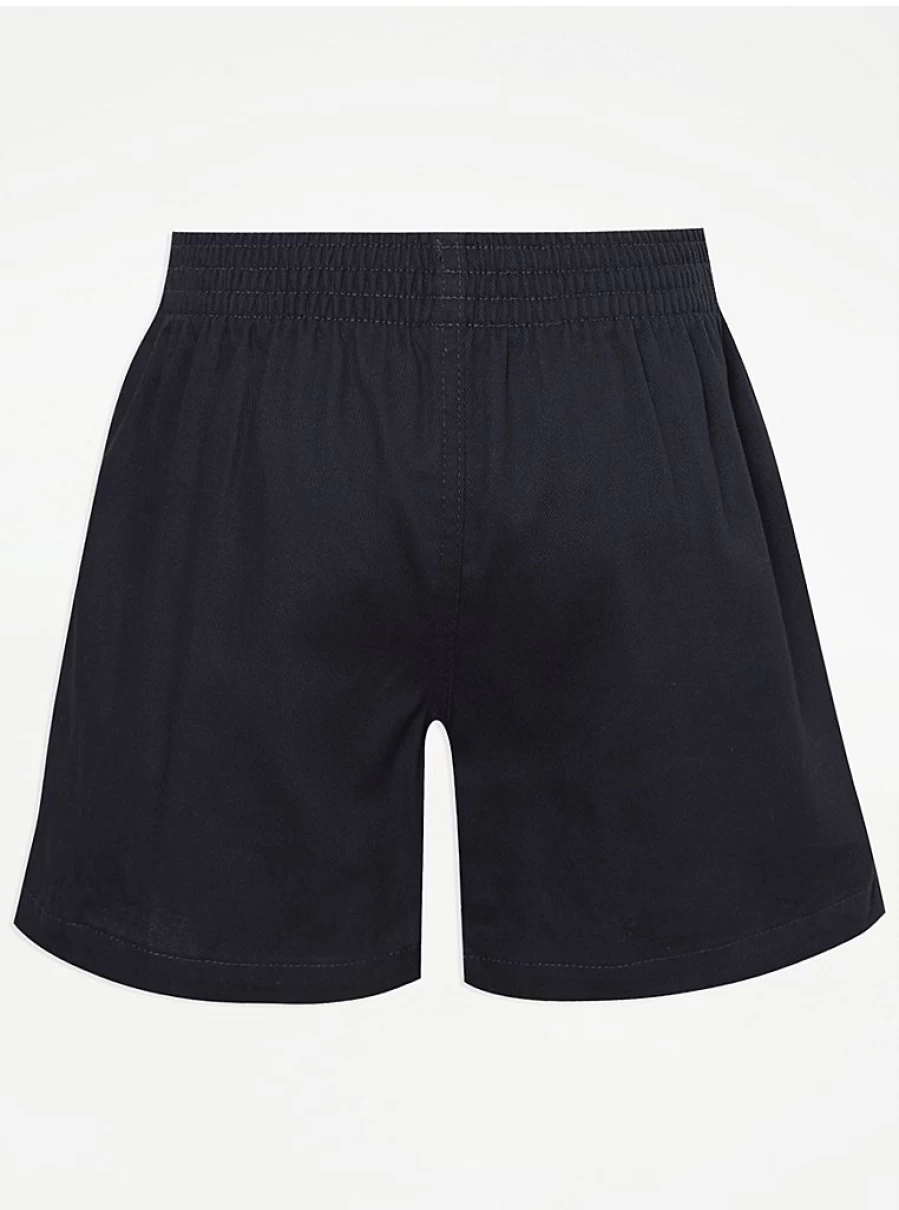 "George at Asda Navy School Rugby Shorts 2-Pack – Comfortable & Durable for Sports"