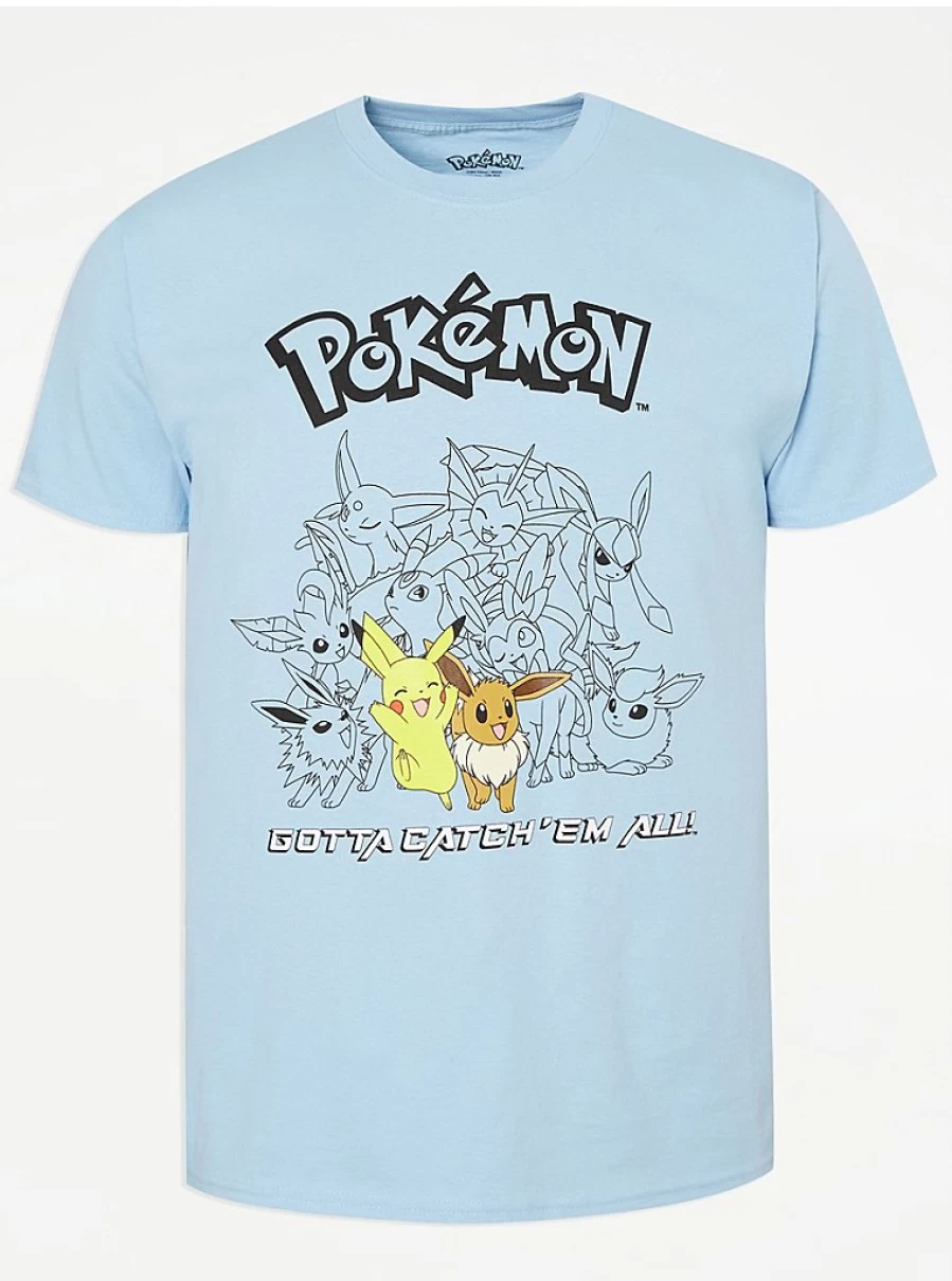 Men's Pokemon 'Gotta Catch 'Em All' Graphic T-Shirt by George at Asda