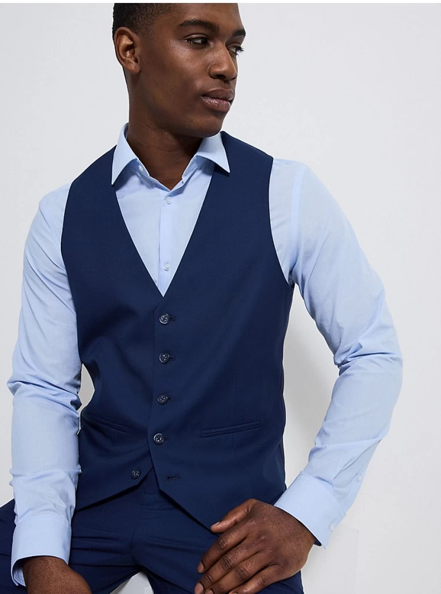 Men's Navy Suit Waistcoat by George at Asda | Stylish Formal Vest Review