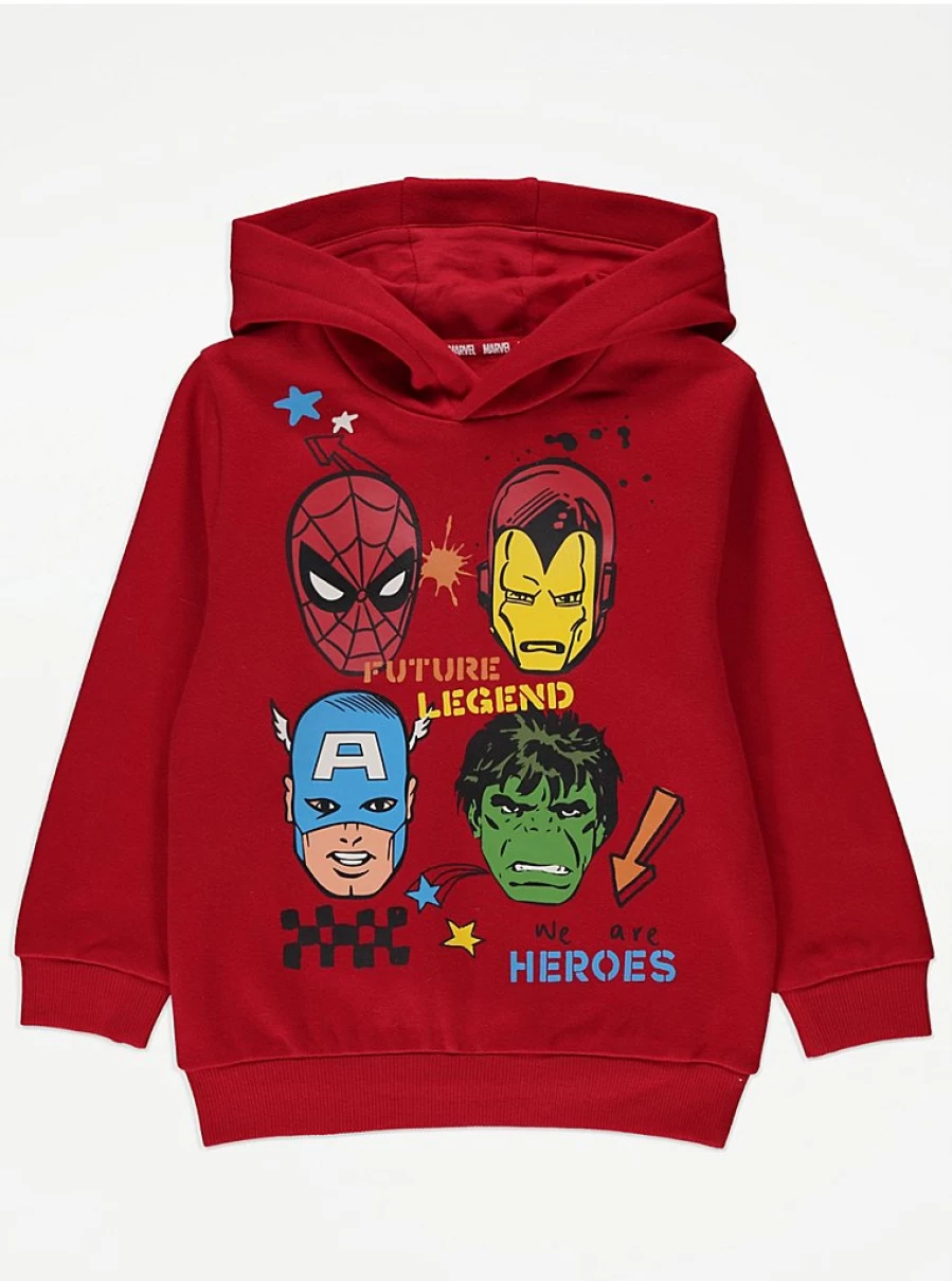 Marvel Avengers Red Kids Hoodie for Boys | George at Asda | Character Costume Review