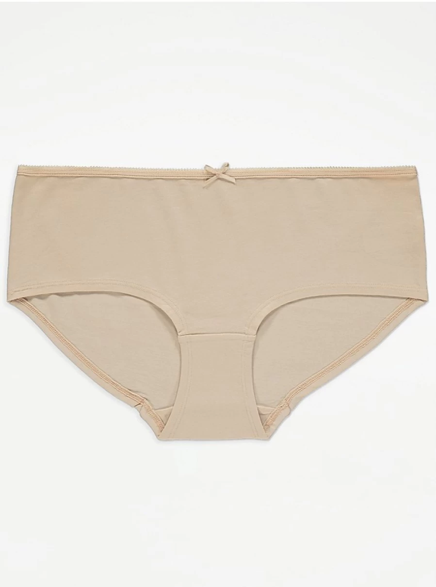 "George at Asda Nude Short Briefs 5 Pack | Comfortable Lingerie Underwear Set"