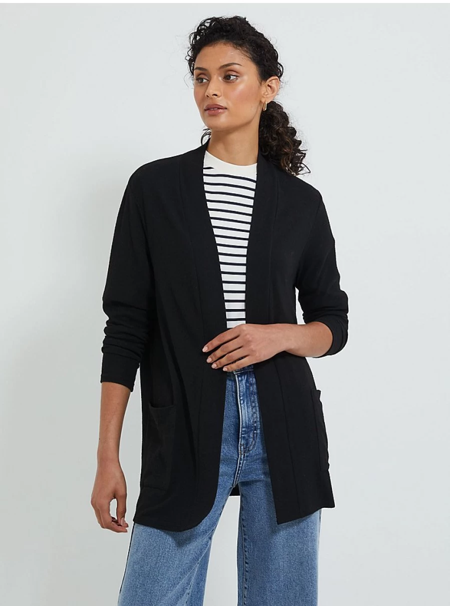 "George at Asda Women's Black Soft Touch Cardigan Review | Cozy Knit Sweater"