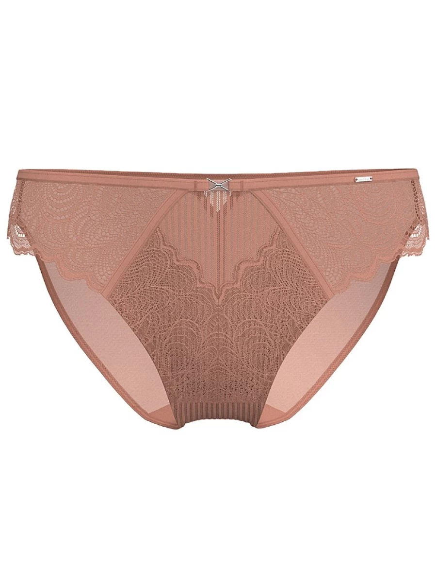 George at Asda Entice Apricot Scallop Lace High Leg Knickers | Women's Lingerie Review