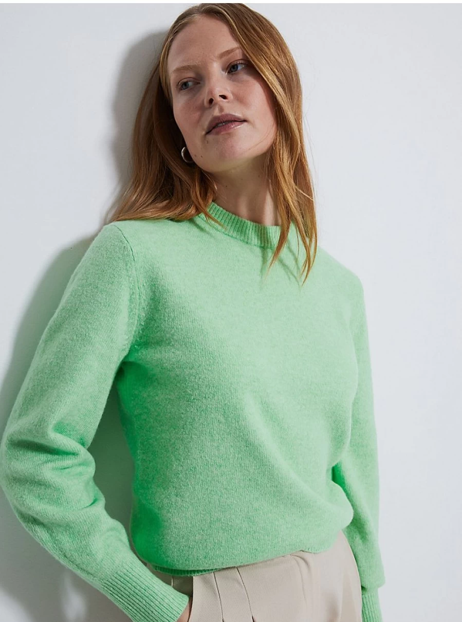 Women's Mint Green Knitted Crew Neck Sweater - George at Asda Review