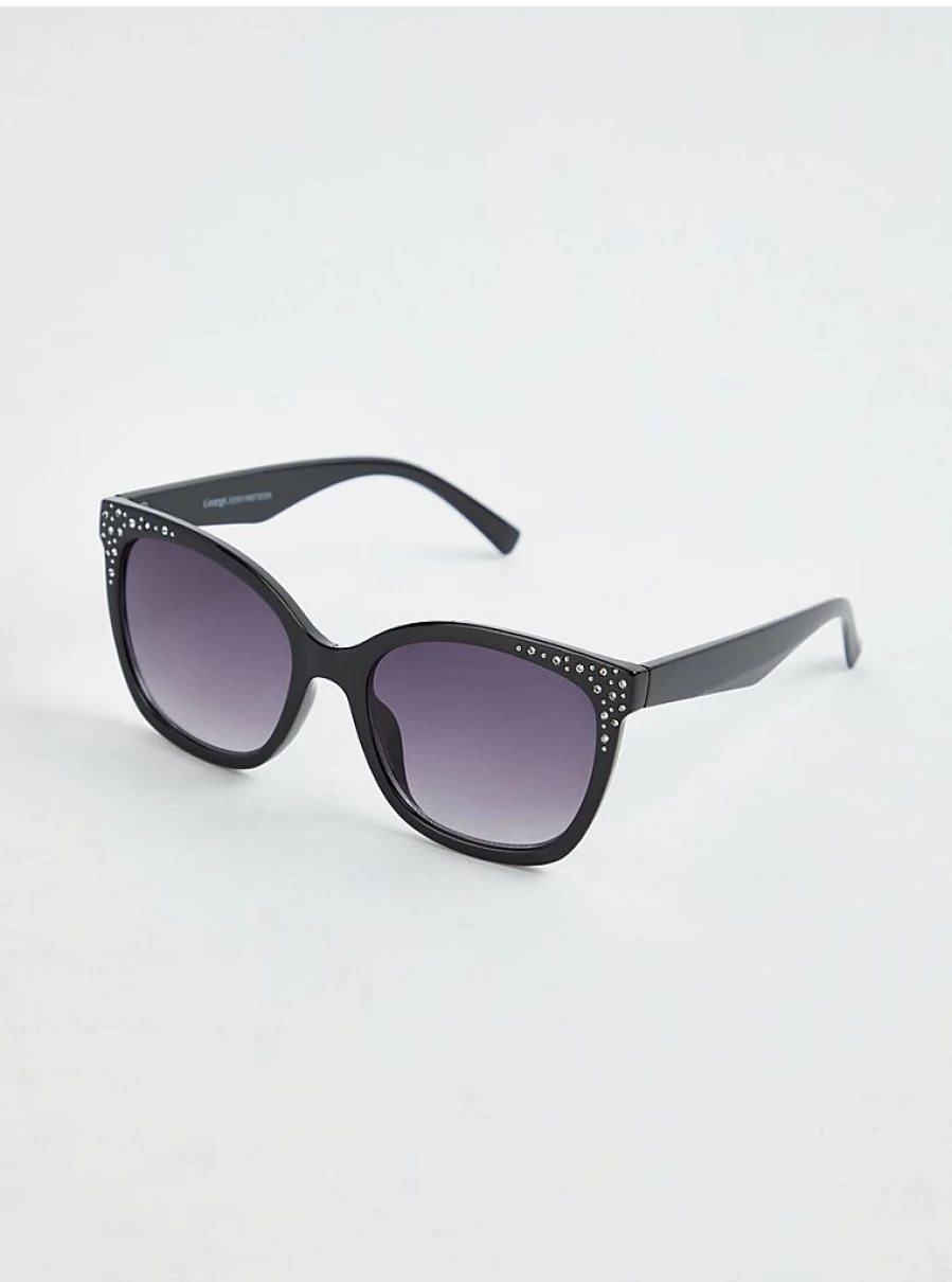 George at Asda Women's Black Gemstone Sunglasses – Stylish & Trendy Review