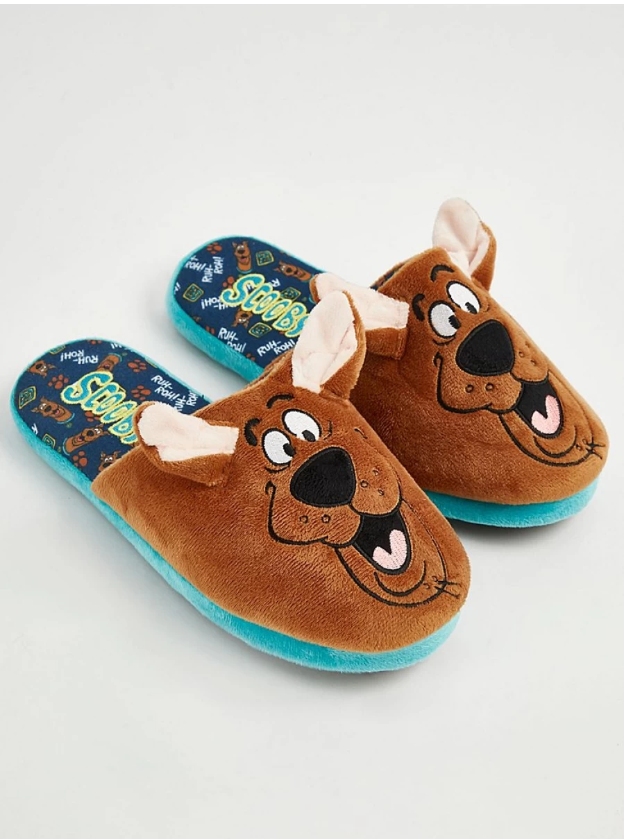 Men's Scooby-Doo Character Mule Slippers by George at Asda – Comfortable Cartoon House Shoes