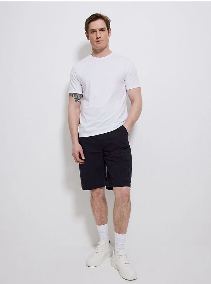 Men's Navy Cargo Shorts by George at Asda | Durable & Stylish Casual Wear