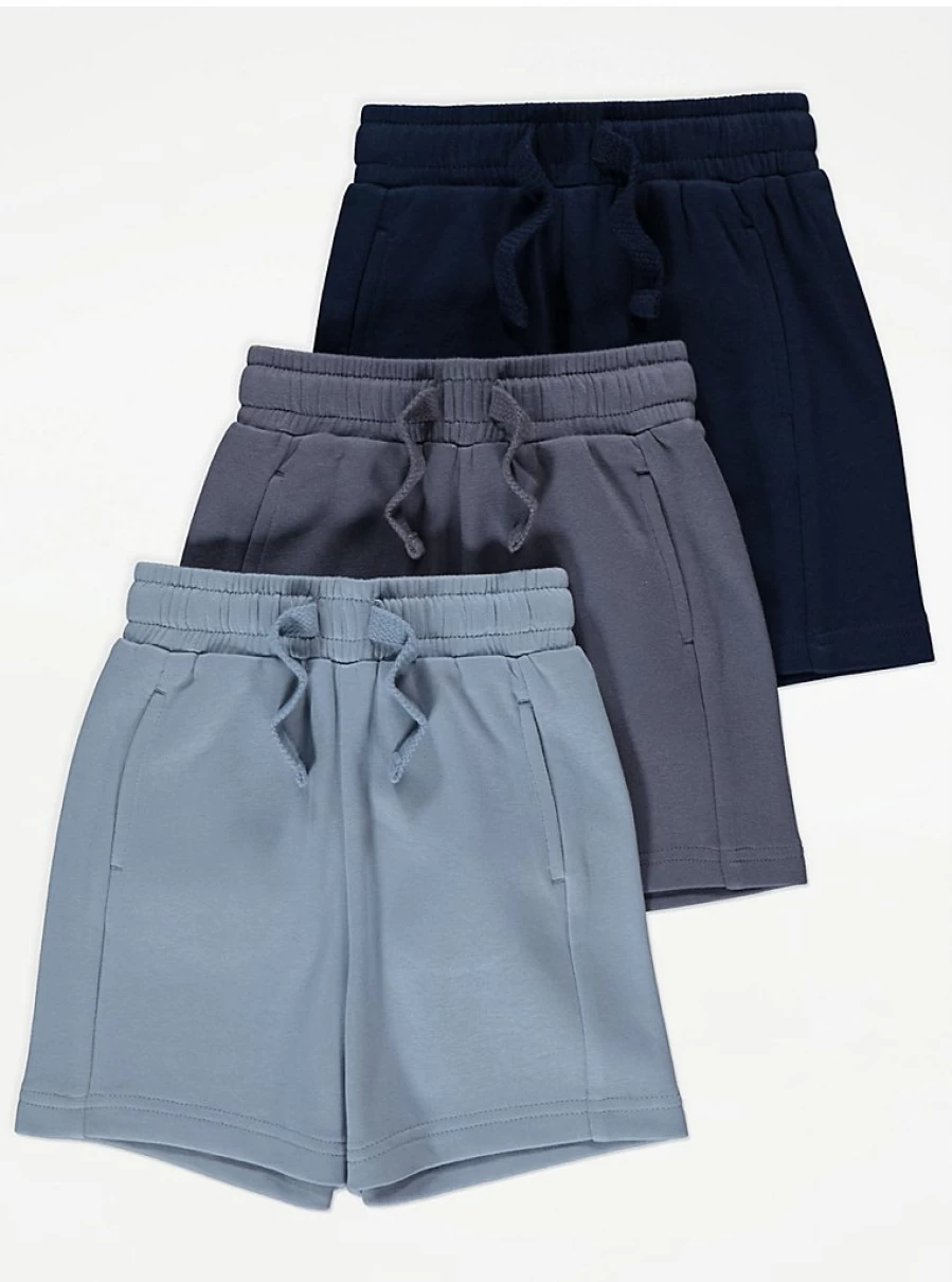 "George at Asda Boys' Blue Jersey Shorts 3-Pack | Comfortable Kids' Shorts Review"