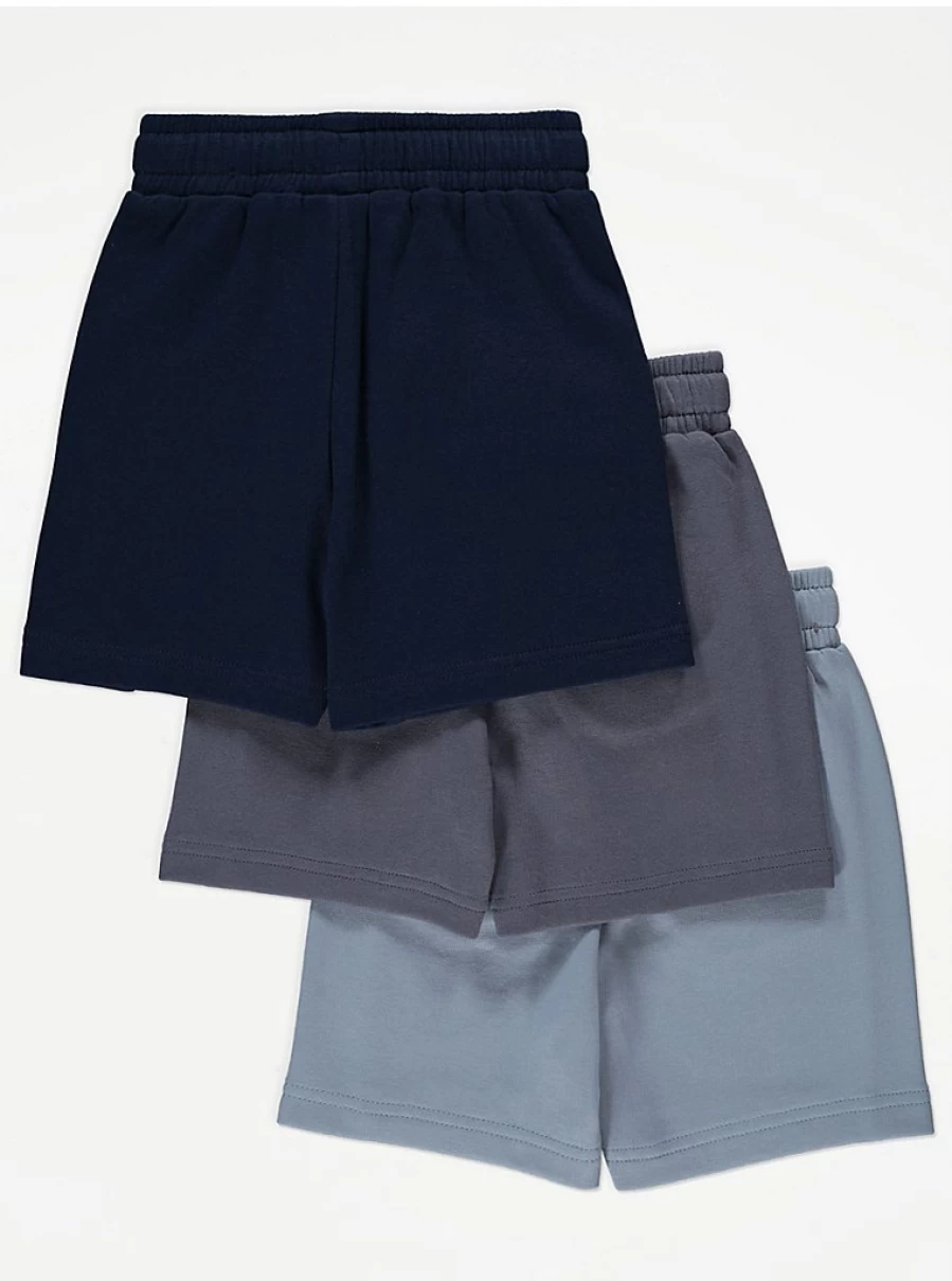 "George at Asda Boys' Blue Jersey Shorts 3-Pack | Comfortable Kids' Shorts Review"