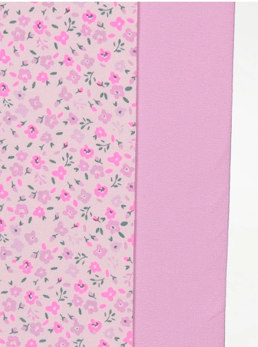 Girls' Pink Ditsy Floral Leggings 2-Pack | George at Asda | Comfortable Kids Leggings