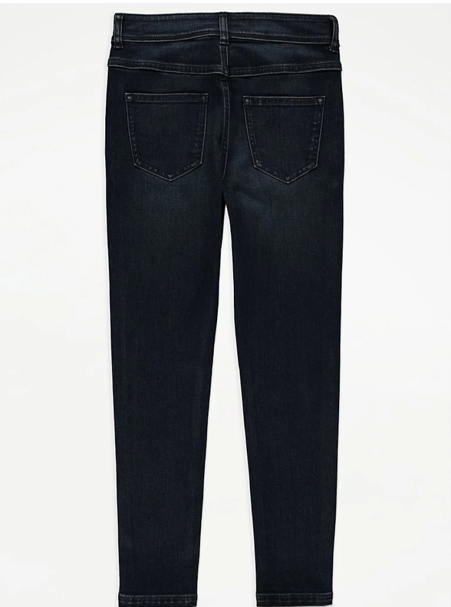 "George at Asda Boys Dark Blue Skinny Jeans for Kids | Denim Fit Review"
