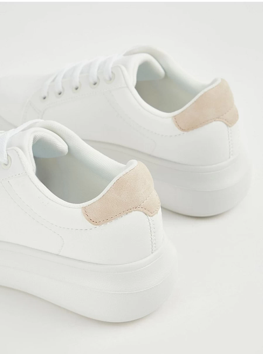 Women's White Chunky Flatform Trainers | George at Asda | Comfort & Style