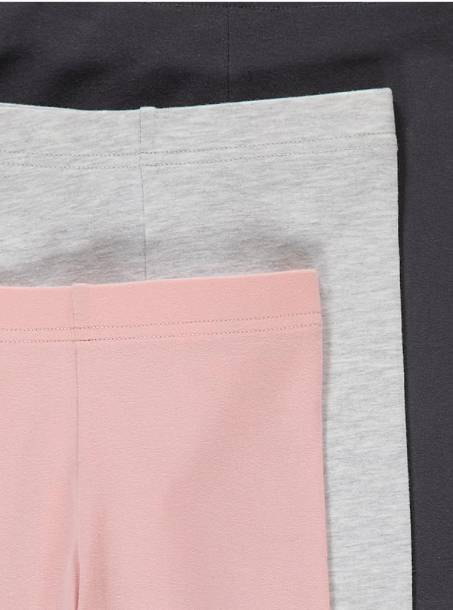 Girls' Cropped Leggings 3-Pack | George at Asda | Comfort & Style for Kids