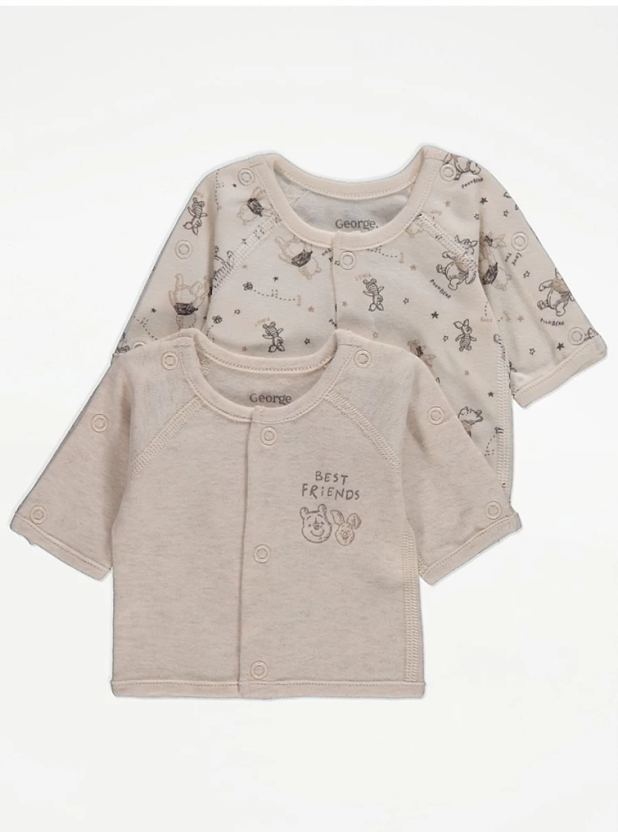"George at Asda Disney Winnie The Pooh Baby Jackets 2-Pack for Newborns & Premature Infants"