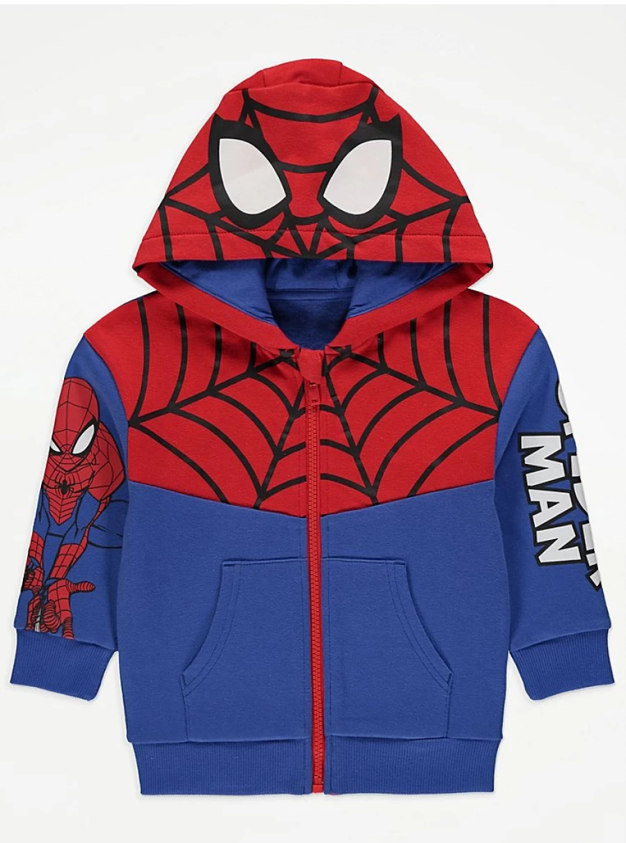 "George at Asda Marvel Spider-Man Boys Zip Up Hoodie Review | Kids' Superhero Jacket"