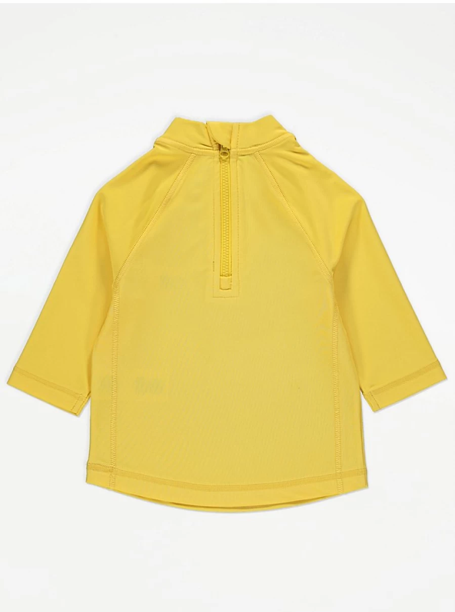 "George at Asda Boys' Yellow Sunshine Print Rash Vest – Kids Swimwear Review"