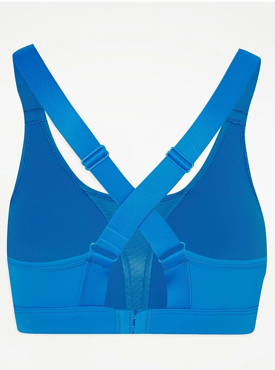 "George at Asda Women's Blue Racerback Sports Bra – Comfort & Support Review"