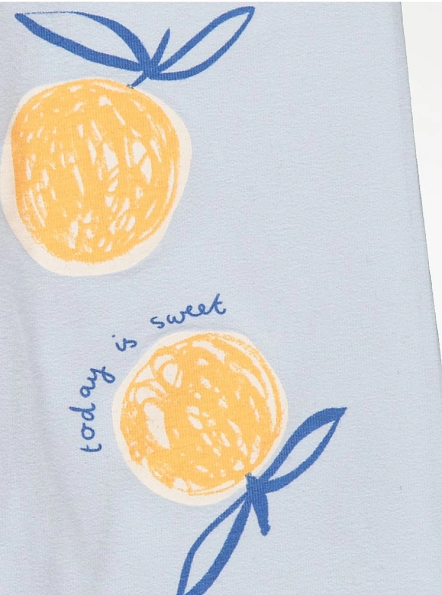 Girls' Orange Fruit Print Cycling Shorts 5-Pack | George at Asda | Comfort & Style for Active Kids