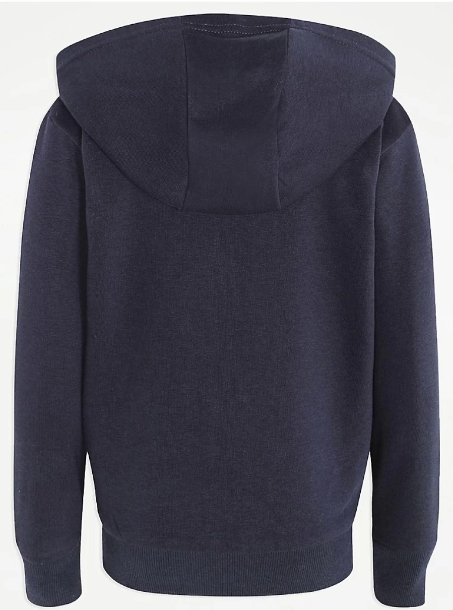 "George at Asda Navy Zip-Up School Hoodie for Kids – Comfortable & Stylish Review"