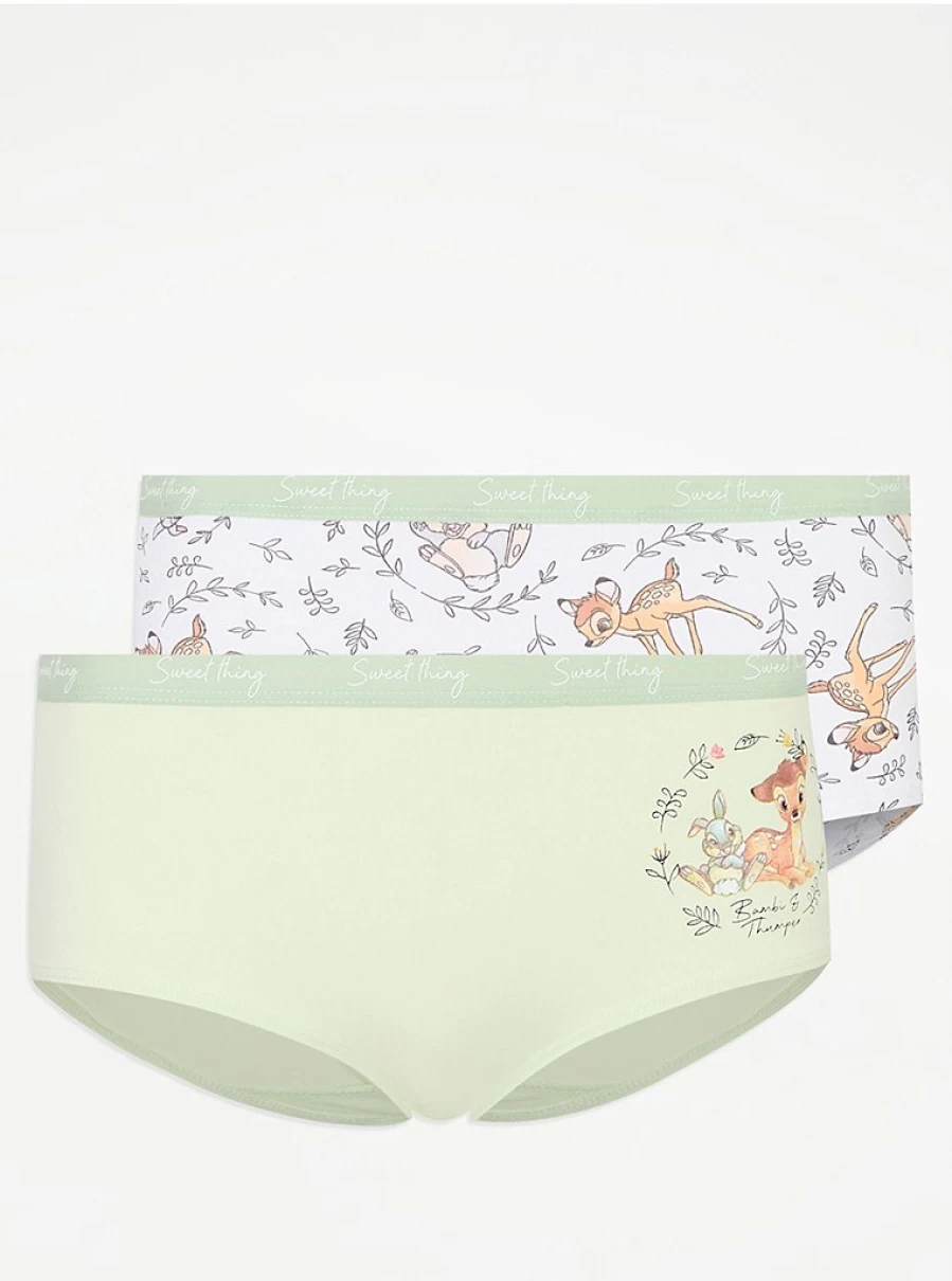Disney Bambi Women's Short Knickers 2-Pack | George at Asda Lingerie