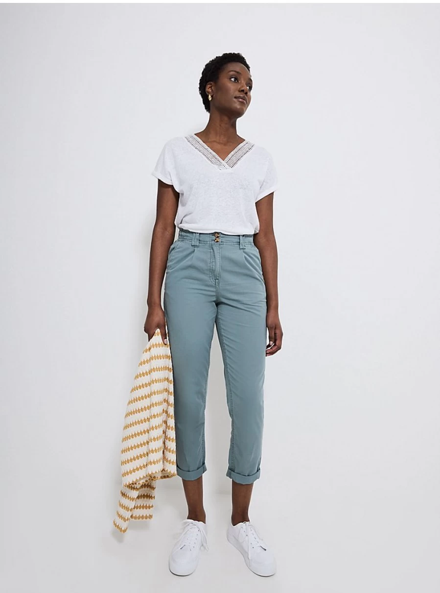 Women's Sage Green Stretch Casual Chinos by George at Asda – Comfort & Style Review